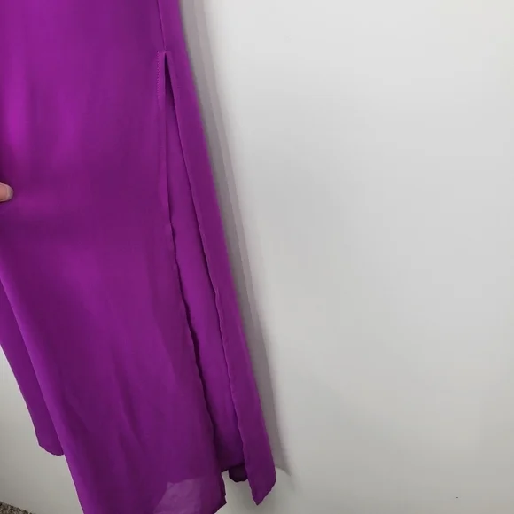 Cremieux Purple Sleeveless Bow Maxi Dress Size Medium - Picture 5 of 10